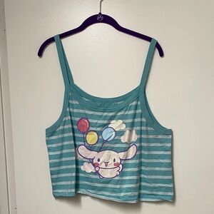 Women’s Sanrio Cinnamoroll cropped tank size 2X